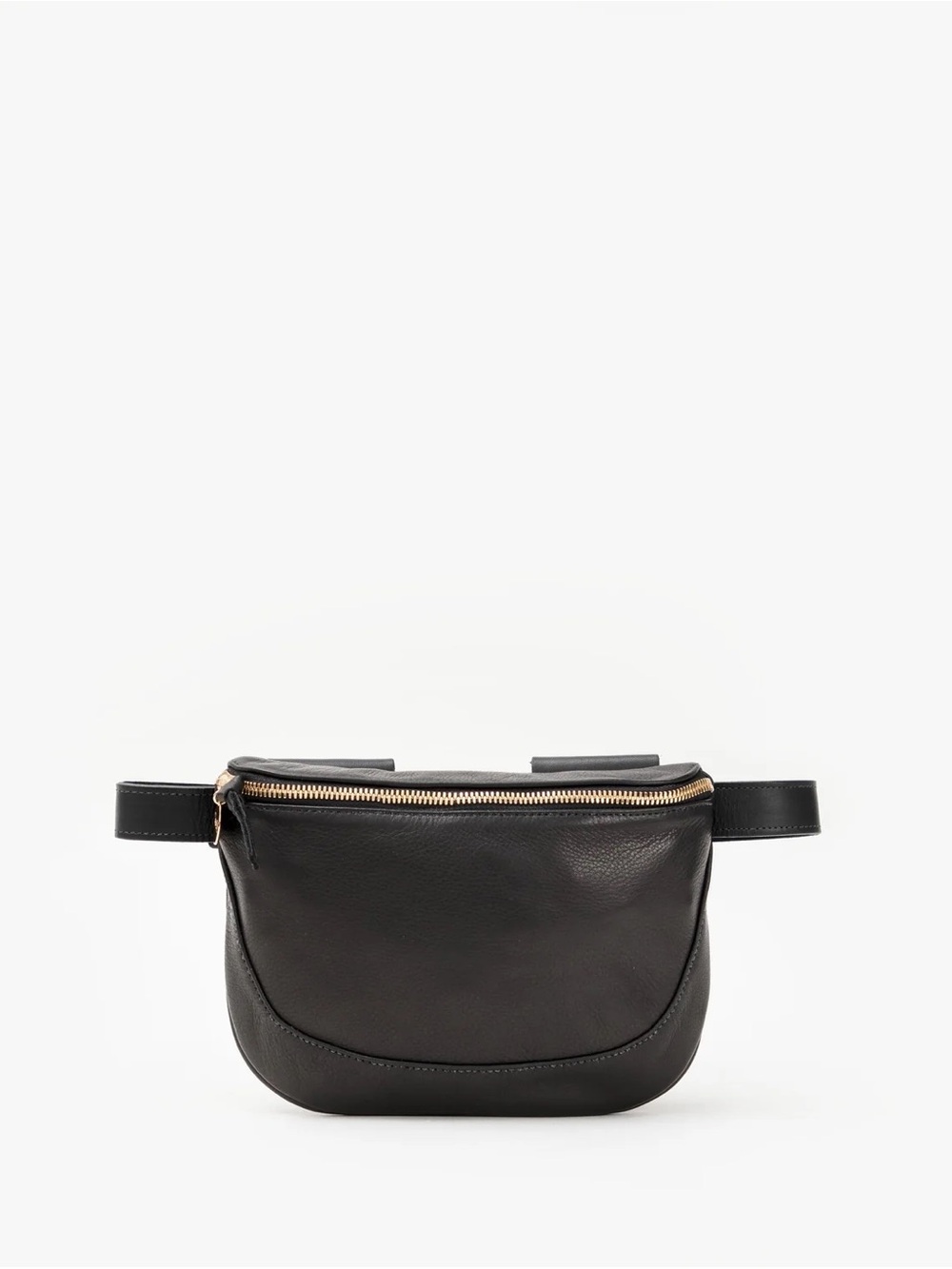 Clare V. Black Leather Fanny Pack